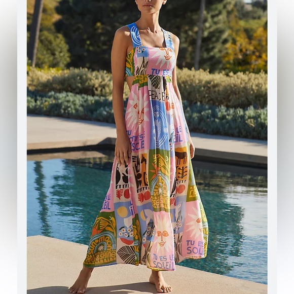 Anthropologie Dresses & Skirts - Anthropologie The Piper Bandeau Cutout Maxi Dress:
Anisa Makhoul Edition M
